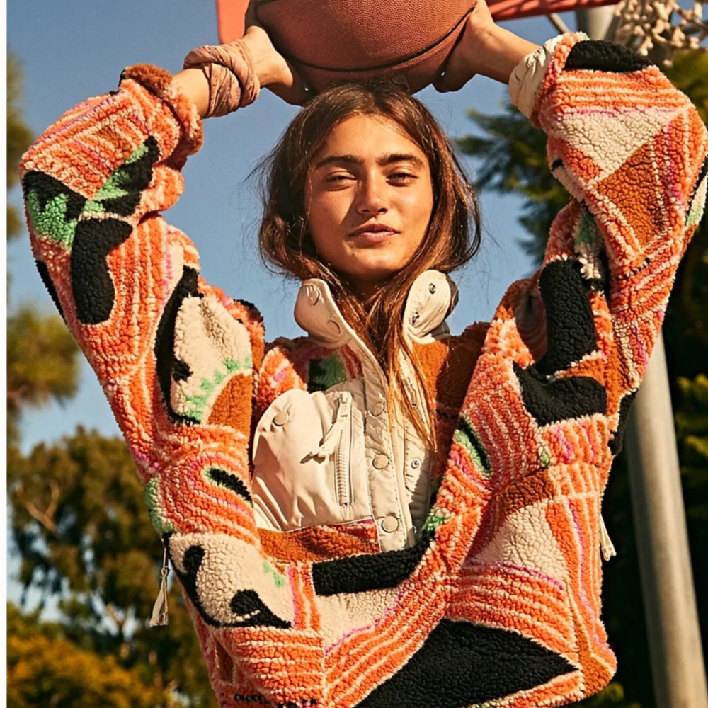 Free people Hit The Slopes Printed Pullover